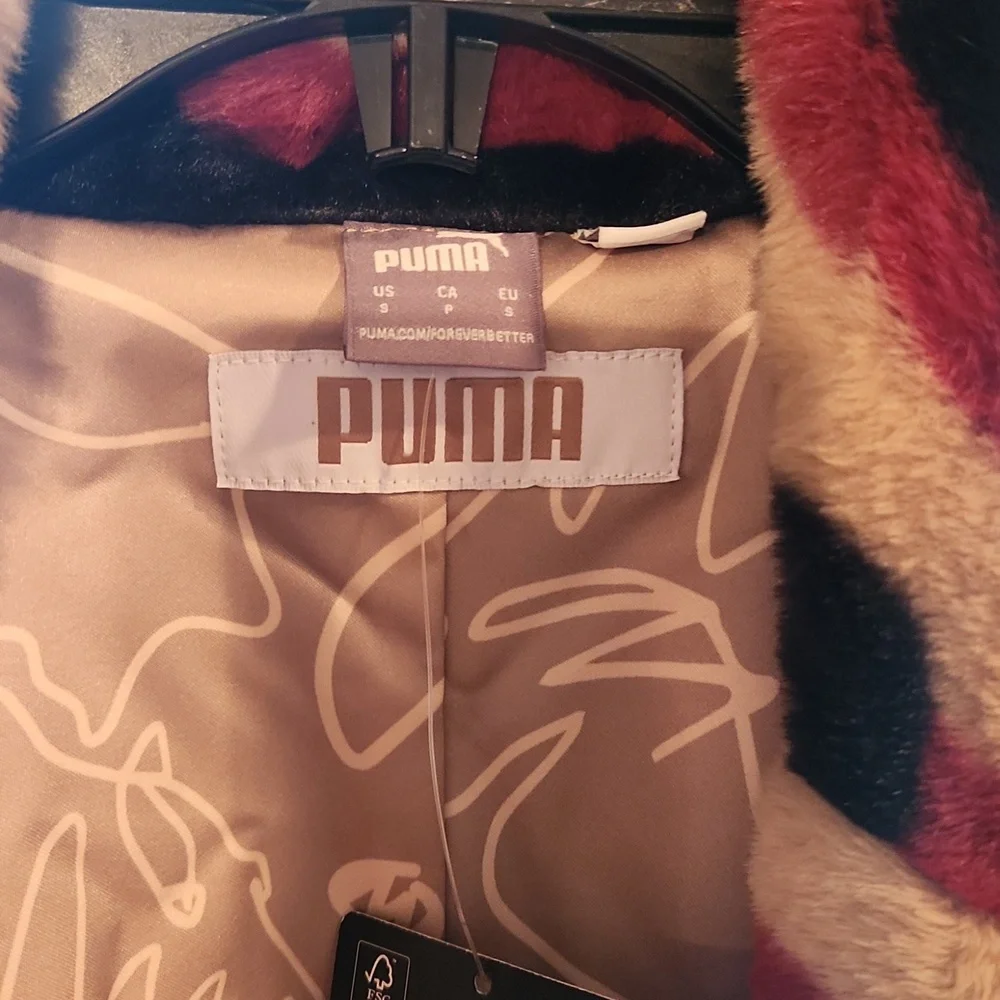 Puma Multicolor Faux Fur Coat - Picture 2 of 4